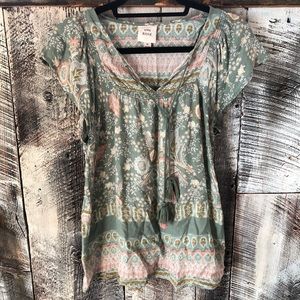 Knox Rose Boho paisley top